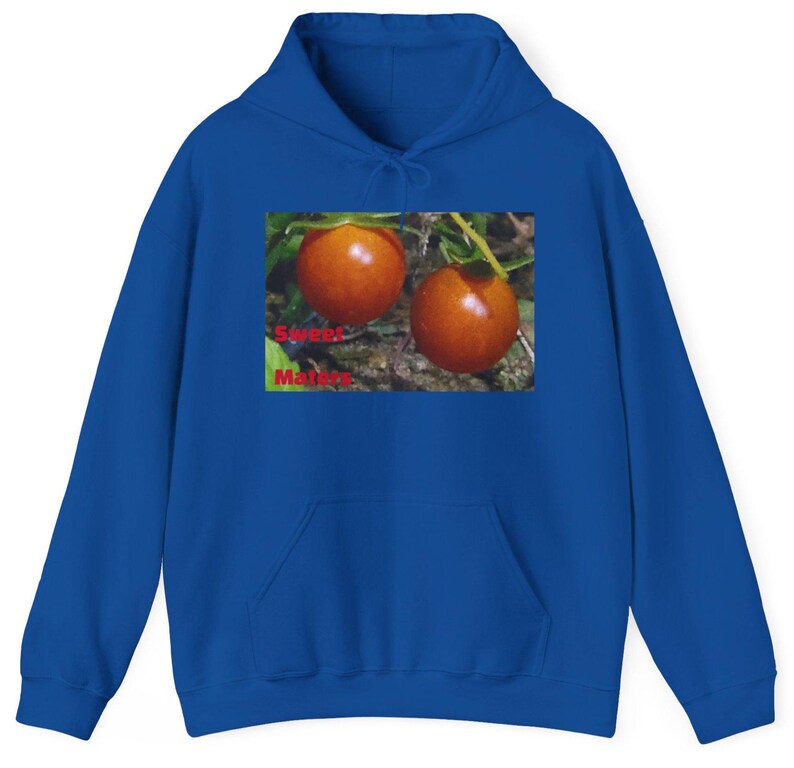 Tomatträdgård Fotohuvtröja – Mysig unisex-tröja Royal