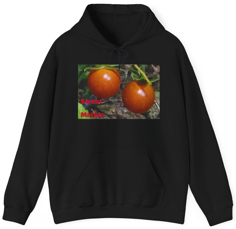 Tomatträdgård Fotohuvtröja – Mysig unisex-tröja Black