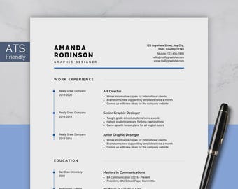2025 Job Resume Template | Sleek and Professional Design
