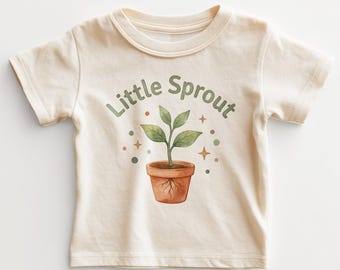 Little Sprout Kids Shirt - Cute Plant Toddler Tee