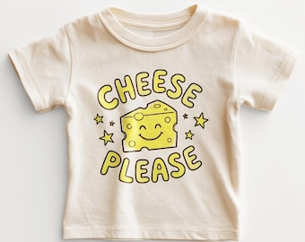 Cheese Please Kids Shirt - Cute Funny Food Lover Toddler Tee