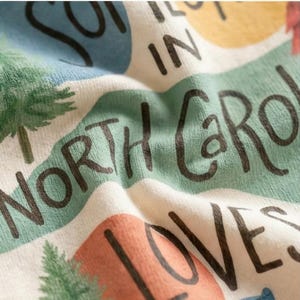 Someone In North Carolina Loves Me Baby Onesie - Cute NC State Pride Bodysuit image 2