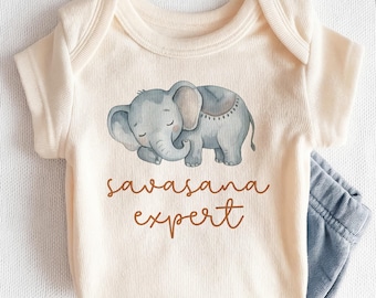 Savasana Expert Baby Onesie - Cute Yoga Baby Bodysuit for Newborns