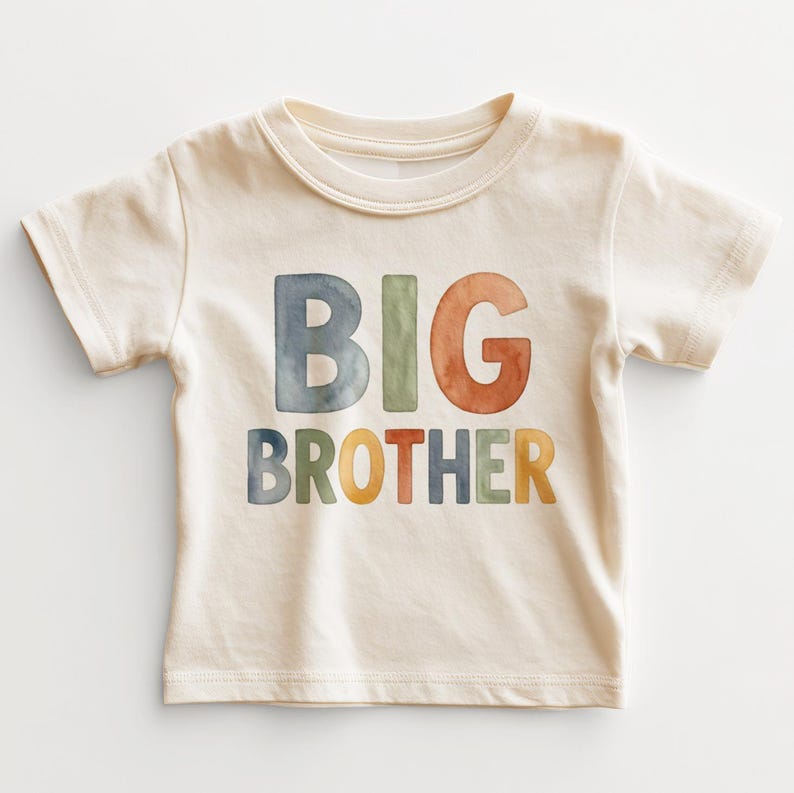 Big Brother Kids Shirt - Cute New Big Brother Toddler Tee image 1