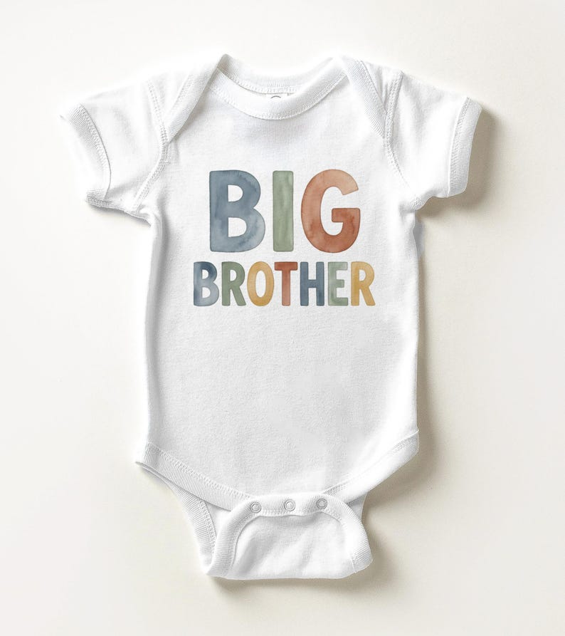 Big Brother Kids Shirt - Cute New Big Brother Toddler Tee image 5