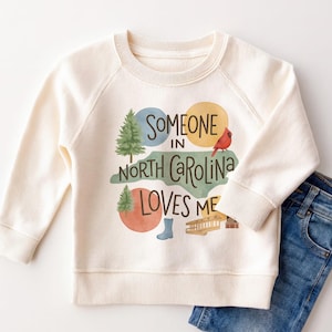 Someone In North Carolina Loves Me Baby Onesie - Cute NC State Pride Bodysuit image 4