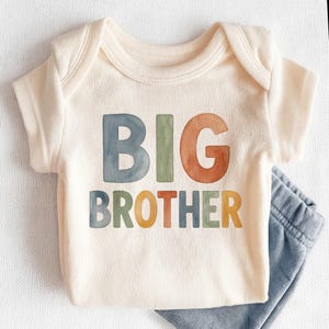 Big Brother Kids Shirt - Cute New Big Brother Toddler Tee image 6