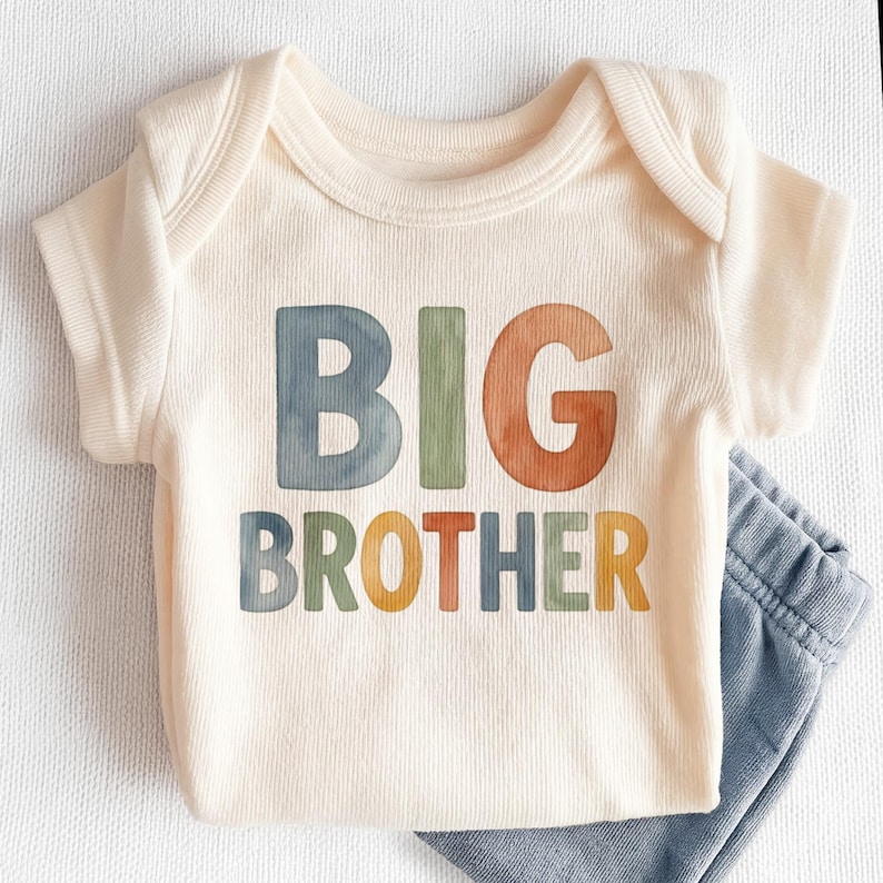 Big Brother Kids Shirt - Cute New Big Brother Toddler Tee image 6