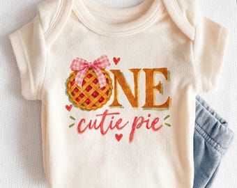 One Cutie Pie Baby Onesies® - First Birthday Pie Bodysuit