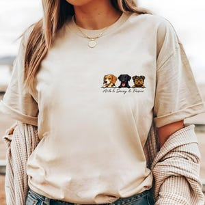 Personalized Dog Mom Comfort Colors Shirt: Custom Pet Portrait Tee