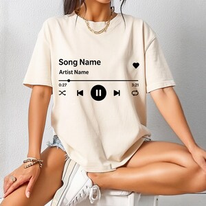 Custom Song Name Shirt Gift For Birthday, Custom Artist Name Shirt, Custom Song Name T-Shirt, Custom Favorite Artist Tee, Favorite Song Tee