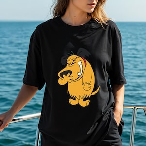 Muttley Cartoon Graphic Tee: Comfort Colors Vintage Dog Shirt