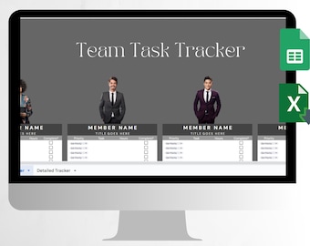 Team Task Tracker Google Sheet Template, To-Do List Excel spreadsheet Team Project Planner, task management assignment tracker priority list