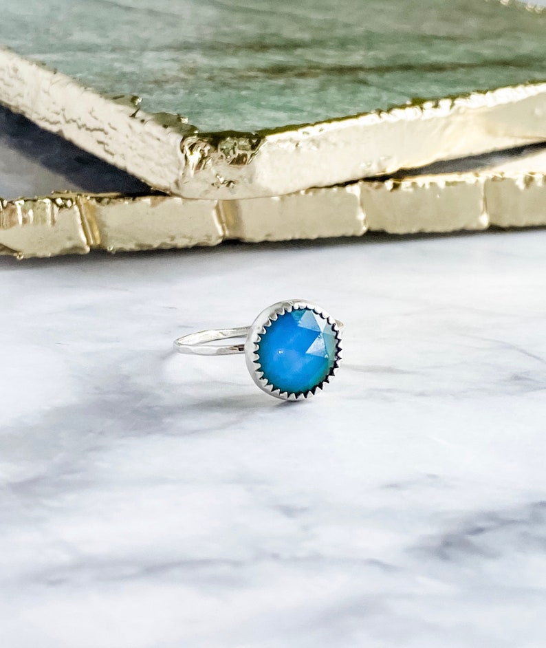 Mood Ring \u2022 Sterling Silver Color Changing Ring \u2022 Boho Hippy Jewelry