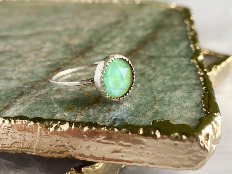 Mood Ring \u2022 Sterling Silver Color Changing Ring \u2022 Boho Hippy Jewelry