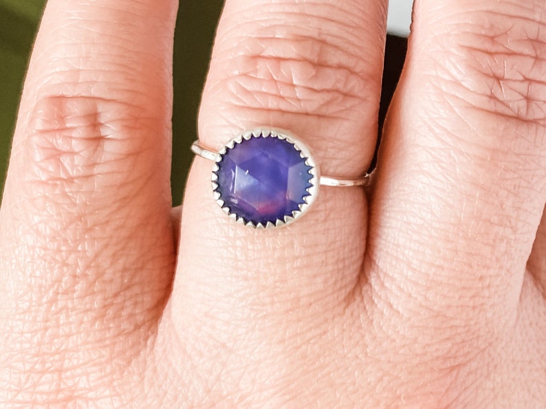 Mood Ring \u2022 Sterling Silver Color Changing Ring \u2022 Boho Hippy Jewelry