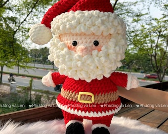 Santa Claus Christmas Crochet Pattern | PDF Crochet with Video Tutorial | NOEL Crochet