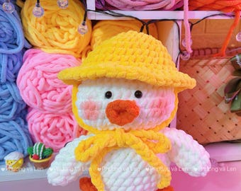 Amigurumi Crochet Duck Pattern: Beginner-Friendly Plush (PDF Pattern, Instant Download, 25cm Size)