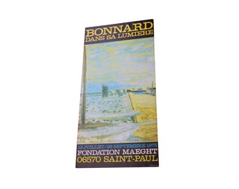 Bonnard Exhibition Poster: Fondation Maeght, Provence 1975