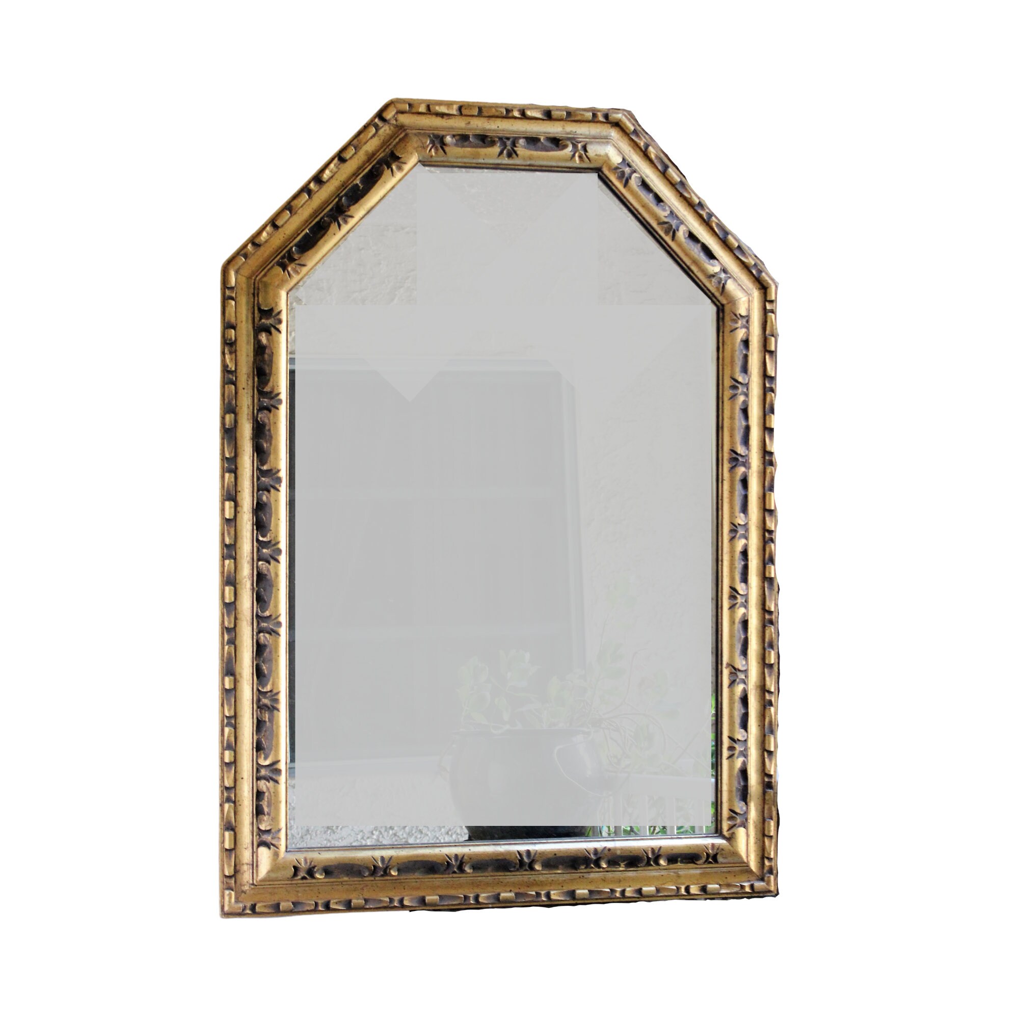 Vintage Gold Wall Hanging Mirror Trio Collection Mid Century -  Portugal