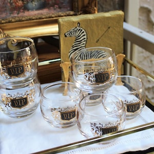 VIP Glasses Roly Poly Vintage Cocktail Glass Barware