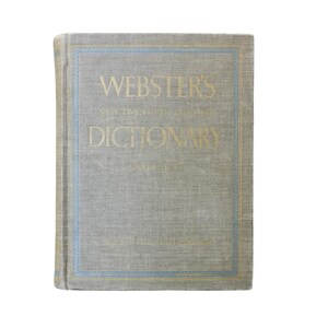 Vintage Websters New Twentieth Century Dictionary 1966 Unabridged Second Edition