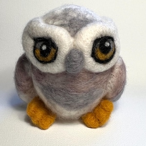 Needle Felted Cute Owl Character