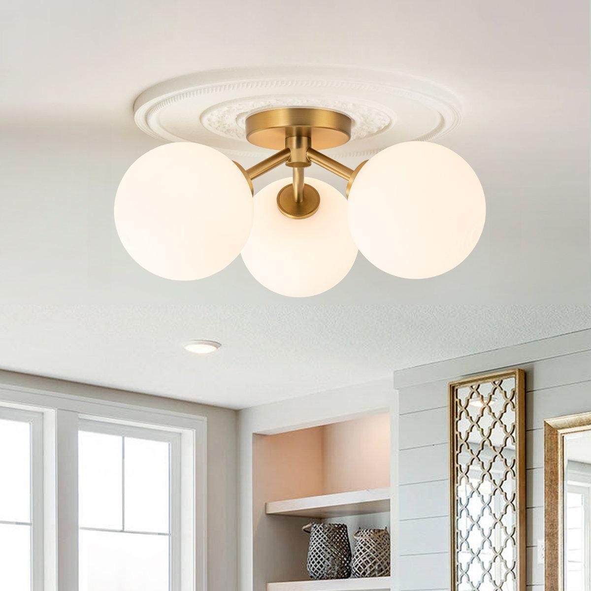 Replacement Globe Light Cover Hand Blown Glass Pendant Lights By Aline ...