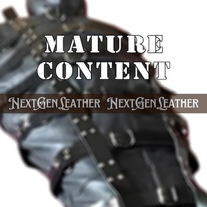 Cowhide Leather Full Body Sleepsack with Straps and Zippers | Secure Buckled Design for Cosplay  & Roleplay | Mature
