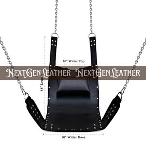 Leather Sling With Padding Strong Support Adjustable Hanging Fitness Equipment for Couples