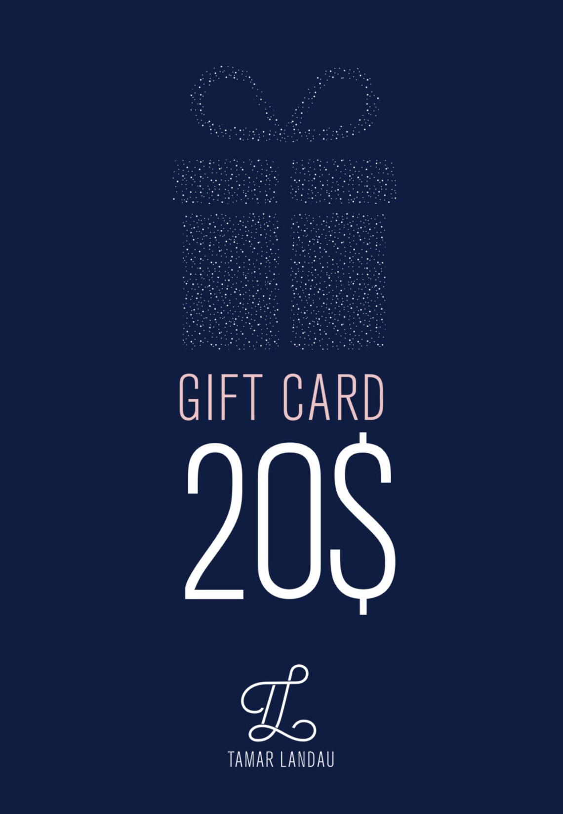 E-gift card of 20 dollars Gift certificate | Etsy