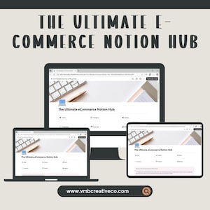 Das ultimative E-Handelsknotenpunkt | Notion Business Template für Produkt-, Bestell-, Kunden- & Marketing-Managment