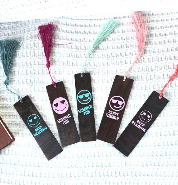Teacher Gift Bookmarks | End of Year Student Gifts | Bulk Class Gifts | Summer Reading Bookmark | Handmade Wooden Bookmark