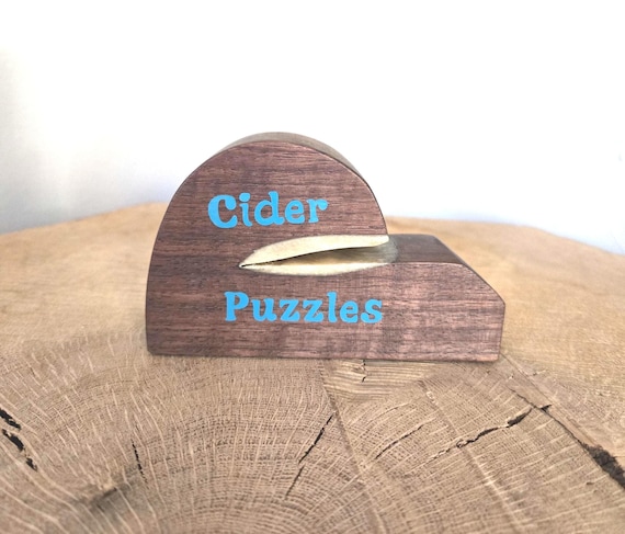 Fall Wooden Puzzle Box Lid Holder – Cider, Puzzles & Sweaters – Handmade Puzzle Lover Gift