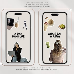 150+ Instagram Stickers | Canva Wellness Pack (PNG) image 3