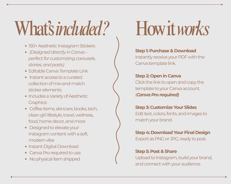 150+ Instagram Stickers | Canva Wellness Pack (PNG) image 4