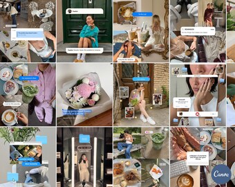 Plantillas de Instagram para iOS / Redes sociales Canva (Descarga digital)