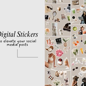 150+ Instagram Stickers | Canva Wellness Pack (PNG) image 2