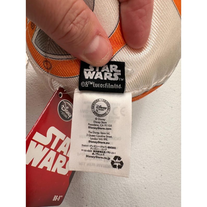 Set de peluches de Grogu y BB-8 de Star Wars Disney Store, juguetes de peluche suaves, adhesivos para ventanas. imagen 6