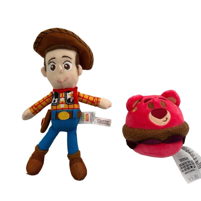 Disney Pixar Toy Story Baby Woody & Lotso Burger Plush Toys Munchlings Boardwalk image 8
