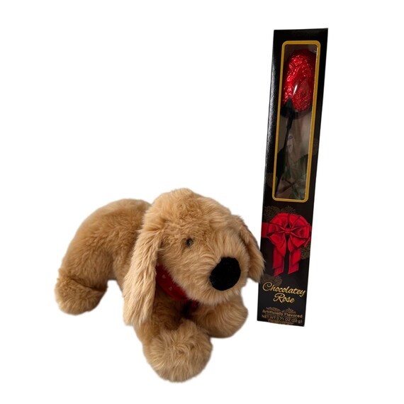 GUND Valentine Plush Dog Chocolate Rose Gift Set CVS Valentine's Day Hugs  Love - Etsy Canada
