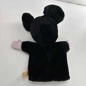 Vtg Applause Mickey Mouse Hand Puppet Red Polka Dot Bowtie 1980s Plush Read image 7