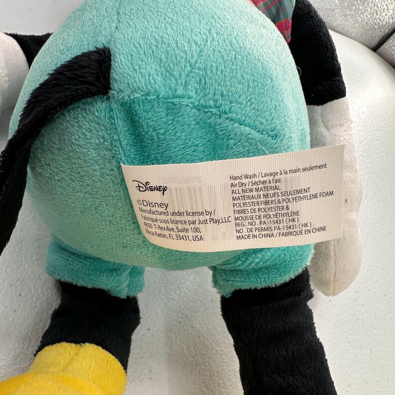 Zestaw pluszowych miseczek Disney Minnie i Mickey Mouse na Wielkanoc 20 cali Wiosenny króliczek w kratę pastelową zdjęcie 2