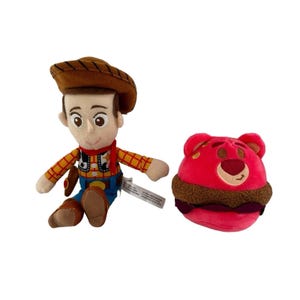 Disney Pixar Toy Story Baby Woody & Lotso Burger Plush Toys Munchlings Boardwalk image 1