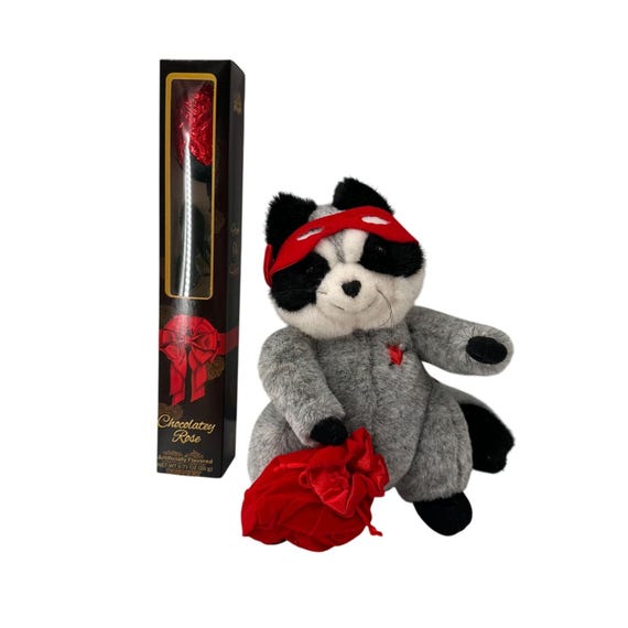 Hallmark Valentine Plush Raccoon Chocolate Rose Gift Set Love Bandit Valentines - Etsy Hallmark Valentine Plush Raccoon Chocolate Rose Gift Set Love Bandit Valentines - Etsy