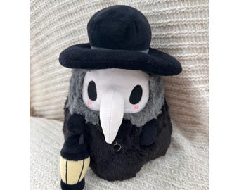 Peluche de Doctor de la Peste, 30 cm, color negro y gris, espeluznante, 2021