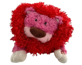 Hallmark Plush Purrcy The Huggable Lion Pink Red Mane Sound Motion Vibrates b