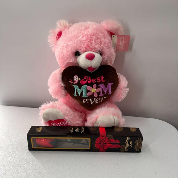 Pink Plush Teddy Bear With 