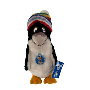 Shamu And His Crew Pete & Penny Penguin Plush Striped Hat 1982 Dakin Sea World
