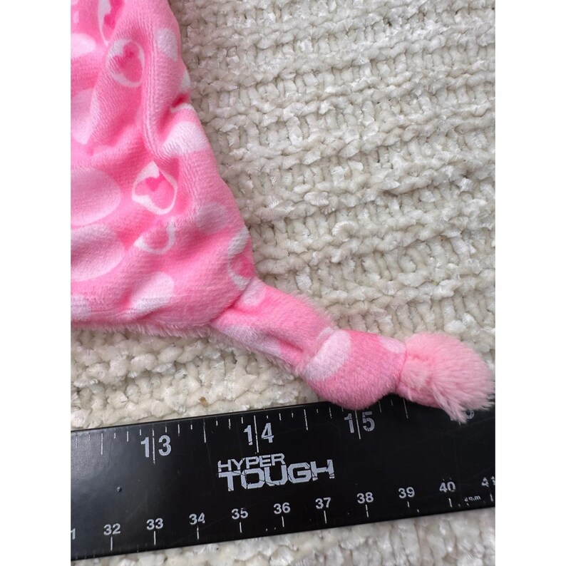 Disney Baby Minnie Mouse Lovey Security Blanket Pink Polka Dot Plush Kids Toy image 5